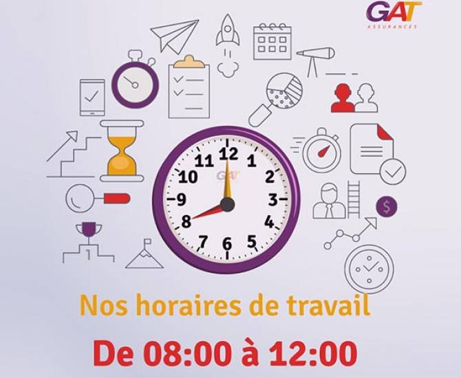 Horaire de travail gat